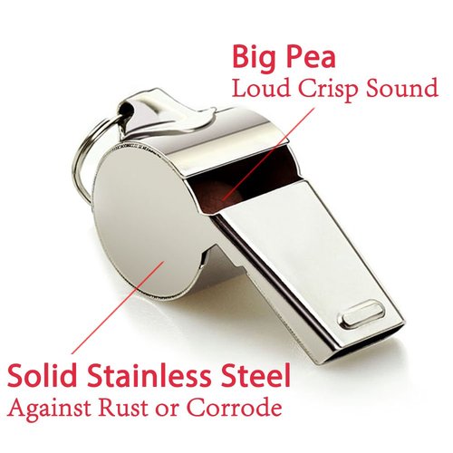 Hipat Whistle, 12 Packs Sports Whistles with Lanyard, Loud Crisp Sound Whistle Bulk Ideal for Coaches, Referees, and Officials