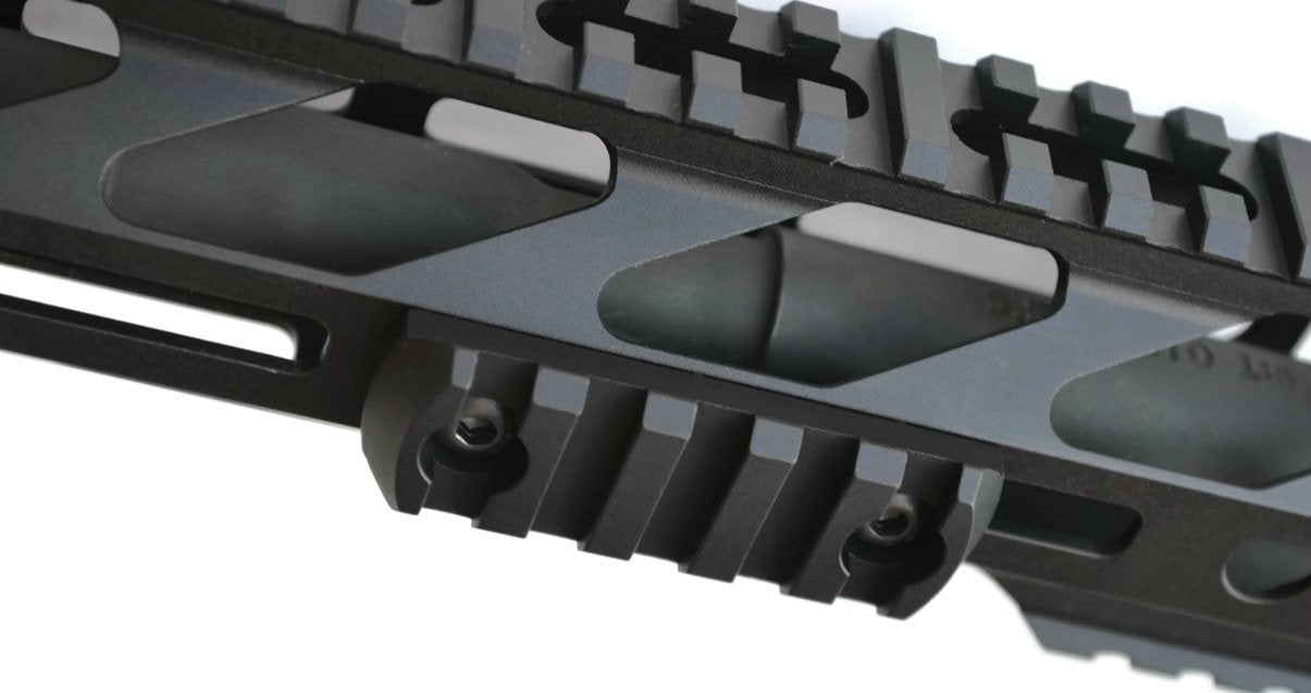 STNGR USA 5-Slot M-LOK Aluminum Picatinny Rail Section Accessory - Proudly Made in USA - Includes 2 T-Nuts & 2 Screws