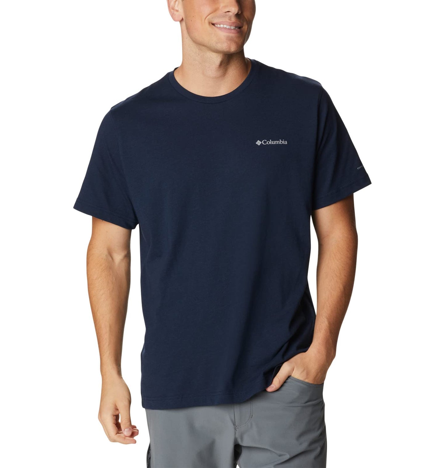 Columbia Mens Thistletown Hills Short Sleeve T-Shirt, Collegiate Navy Heather, 4X