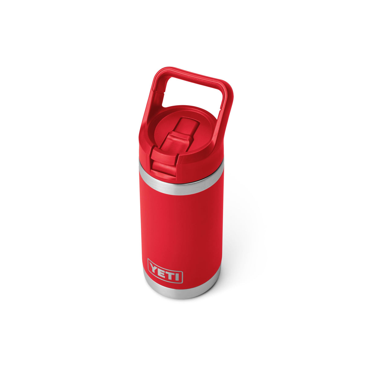 YETI Rambler Jr. 12 oz Kids Bottle, with Straw Cap, Rescue Red