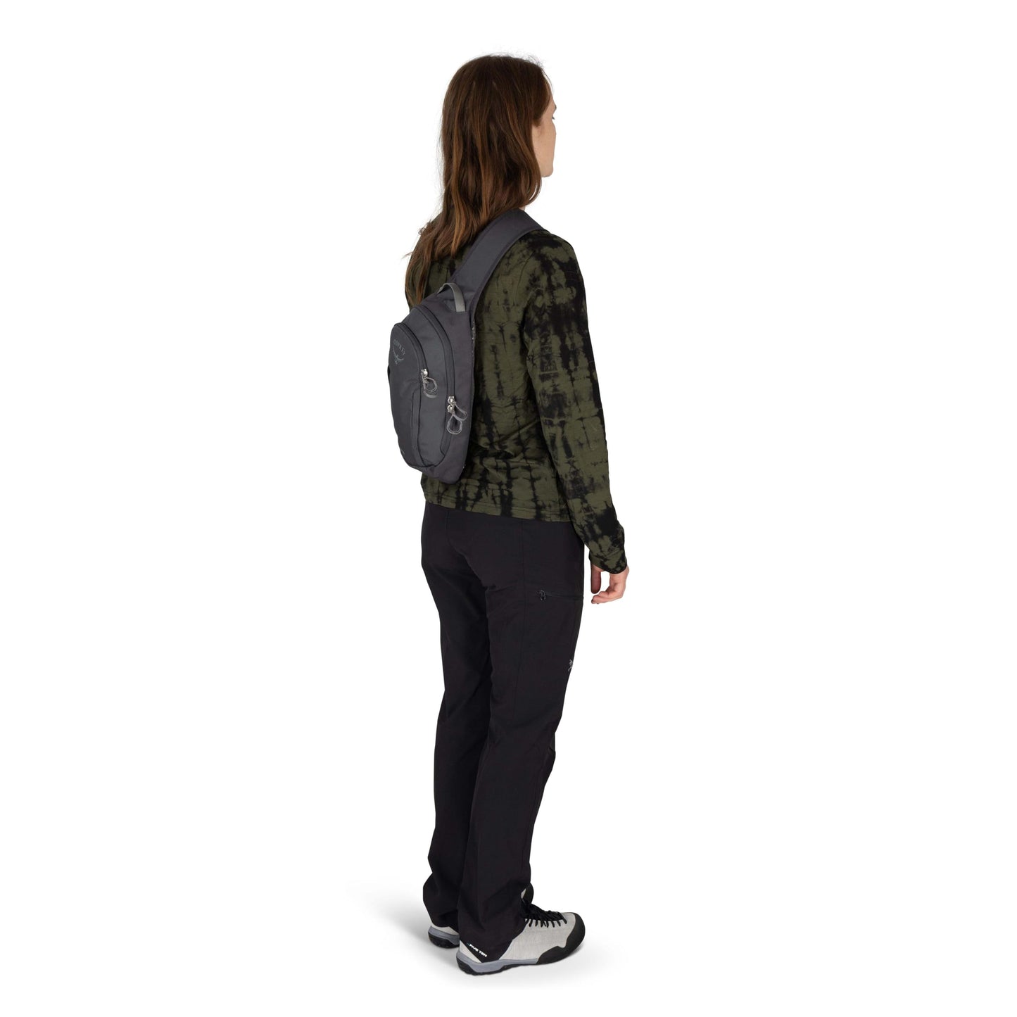 Osprey Daylite Shoulder Sling Bag – Compact Crossbody Sling Backpack for Everyday Carry, Festivals, and Travel – Lightweight, Comfortable Fit for Hands-Free Convenience, Magma Brown/Tungsten