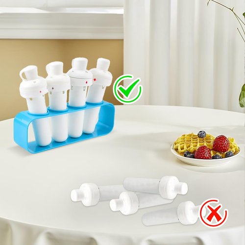 Flavor Cartridge Holder for Cirkul - 2 Pack 8-Slot Storage Organizer Stand, Durable ABS Anti-Slip Pod Rack - Kitchen Desktop Tray for Water Bottle Refills & Gifts