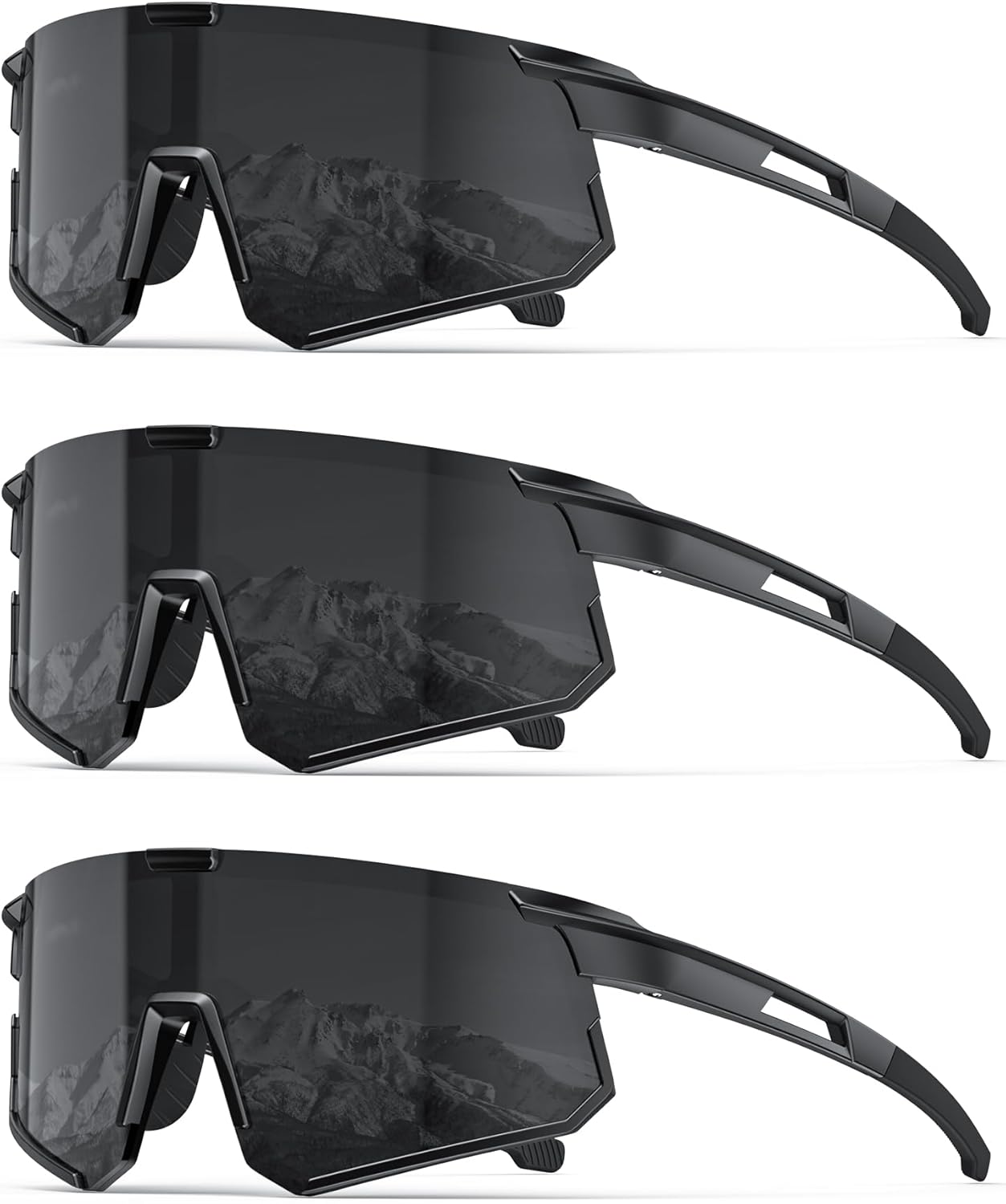 KALIYADI Polarized-Sunglasses Men Running-Sunglasses: Mens Polarized Sports Sunglasses Womens Cycling Driving Fishing
