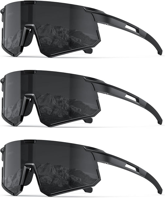 KALIYADI Polarized-Sunglasses Men Running-Sunglasses: Mens Polarized Sports Sunglasses Womens Cycling Driving Fishing
