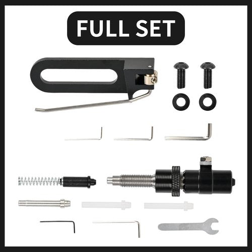 SOPOGER Arrow Rest and Plunger for Recurve Bow - Aluminum Alloy Arrow Rest and Cushion Plunger (Black)