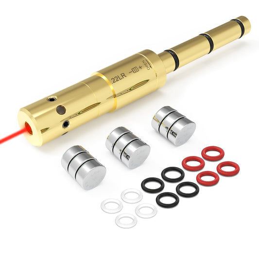 Angeebin Special Laser Boresighter End Barrel Laser Bore Sight Accurately and Easy to Fit Revolvers Pistols Rifle and Air Guns (.22LR/.223REM)