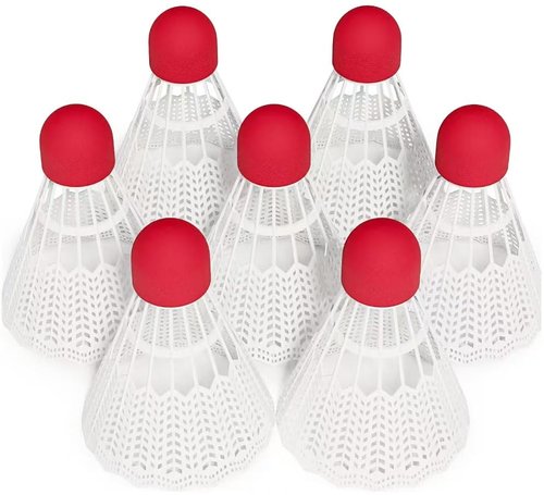 EAGLES 7 Pack Plastic Badminton Birdies - Bedminton Shuttlecocks - Not Recommended for Professional Players - Birdie Ball for Indoor and Outdoor - Backyard Sports Games Shuttle Balls