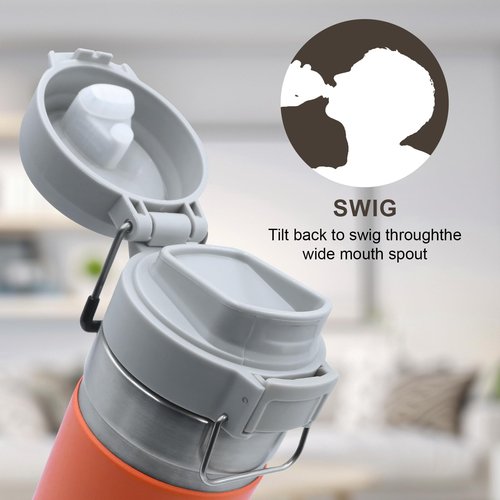 JTJEI Replacement Lid for Stanley Quick Flip GO, Top Cover Compatible with Stanley Cup 24oz 36oz, One Button Water Bottle Cap for Stanley Quick Flip GO, Leakproof, BPA-Free