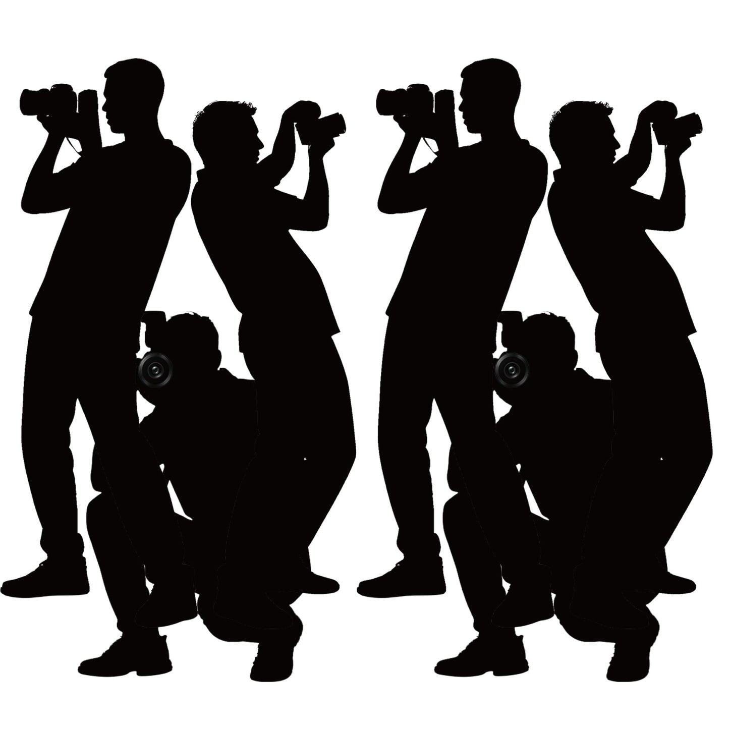 Paparazzi Backdrop Photo Props, Hollywood Theme Party Decorations, Decor for Red Carpet Party, Movie, Awards Night & Celebrity Parties (2-piece Set)