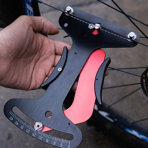 Spoke Tension Meter, Aluminum Alloy Stable Accurate Measurement Reliable Indicator Wheel Bicycle Tool, Adjustable Repair Road Bike Indicator Meter Tensiometer