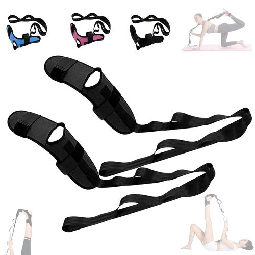 Izzila Stretching Strap with Loops and Detachable Foot – Adjustable Yoga Strap for Flexibility, Calf & Hamstring Stretcher,For Body Flex Stretching, Improve Strength