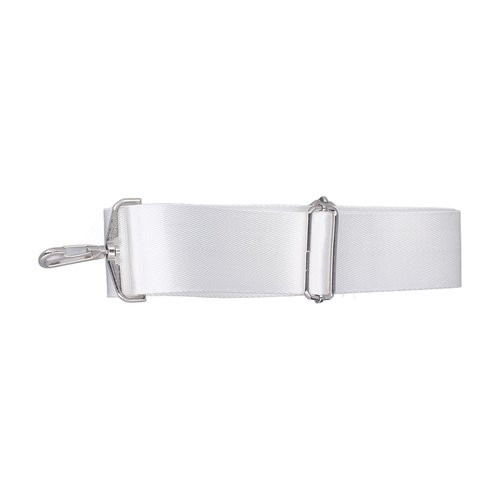 Adjustable Height Tennis Net Straps, White Sport Parts with Stainless Steel Buckle for Parks Stadiums Gyms Driveways Gardens