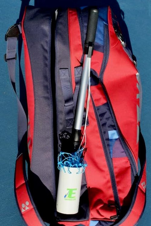 TennisEZ - Tennis Ball Pick Up Tool, Retractable, Lightweight, Fits in Tennis Bag, Also A Ball Carrier.