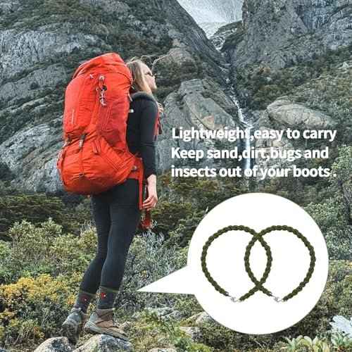 12 PCS Military Boot Blousers Elastic Blousing Straps with Metal Hooks for Army Navy Air Force Boot Straps for Gear