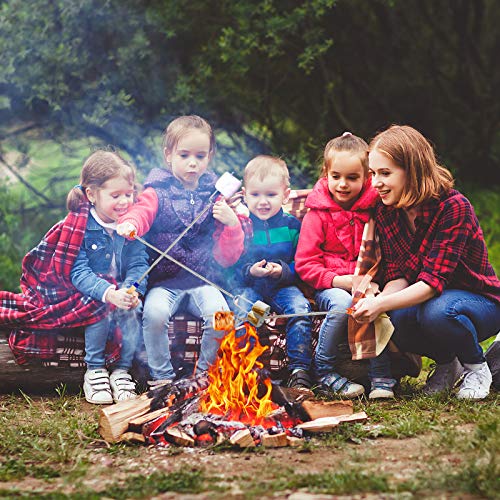 24 Pcs Telescoping Marshmallow Roasting Sticks for Fire Pit - 32 Inch Set