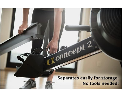 Concept2 RowErg Model D Indoor Rowing Machine with PM5 Monitor, Device Holder, Adjustable Air Resistance, Easy Storage