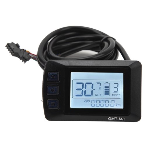 Electric Bike LCD Display Panel, 24v 36v 48v Electric Bike LCD Display Control Panel, with Sm Connector Waterproof LCD M3 Electric Scooter LCD Display