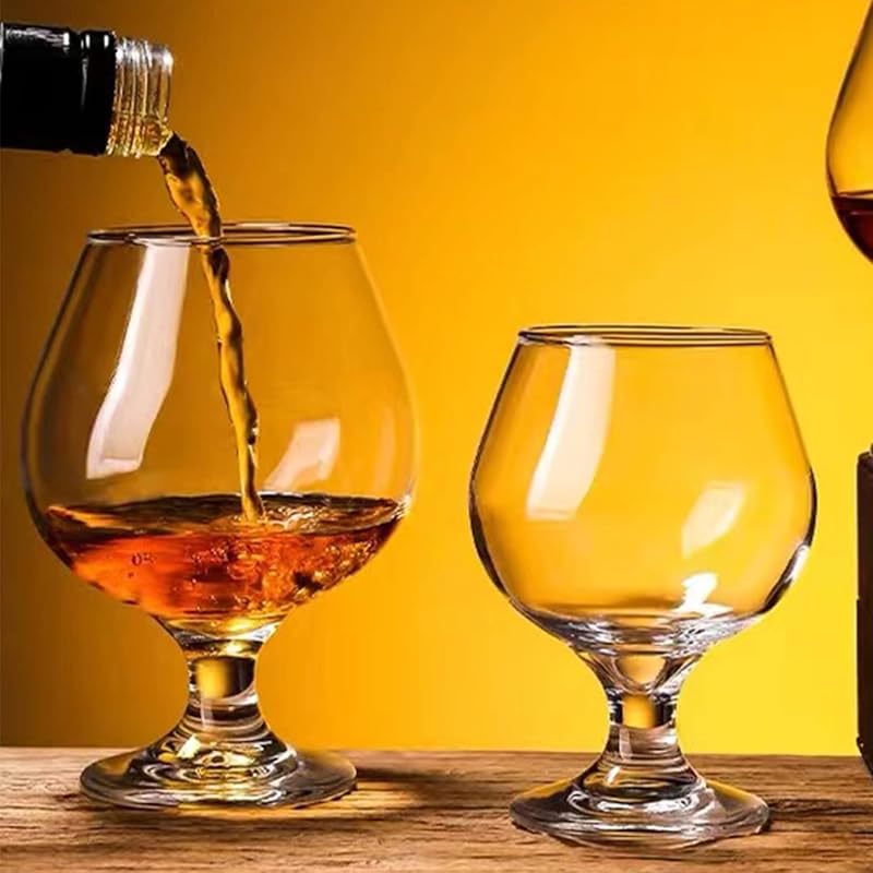 Brandy Snifter Glasses Set of 12 - 11 oz Clear Crystal Stemware