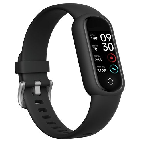 TOOBUR Fitness Tracker Watch with Sleep Tracker/IP68 Waterproof, Activity Tracker with Pedometer Step Counter, Health Watch for Women Men with 14 Sports Compatible Android iOS, Black