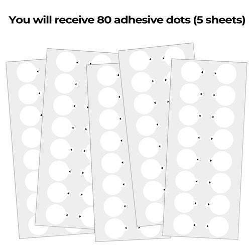 80-Pack 20mm Translucent Dot Patches for Shooting Glasses,Magic Dot for Shooting Glasses Blinders,Improve Accuracy Stickers for Hunting & Shooting