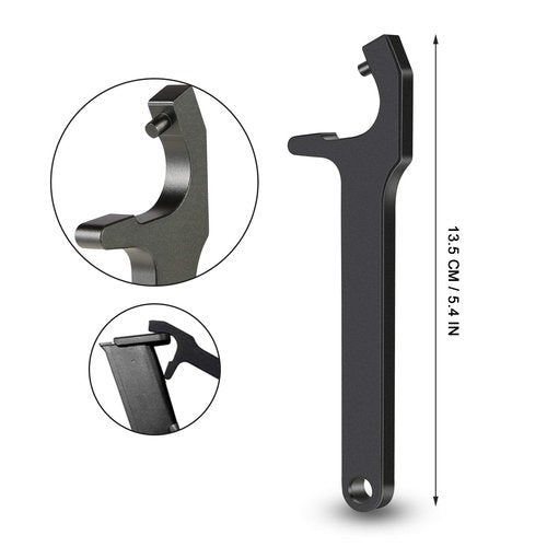 Tool Kit for Glock with Front Sight Remove, Magazine Disassembly, Pin Punch Tools for Glocks 19 19x 17 26 27 43 43x Accessories