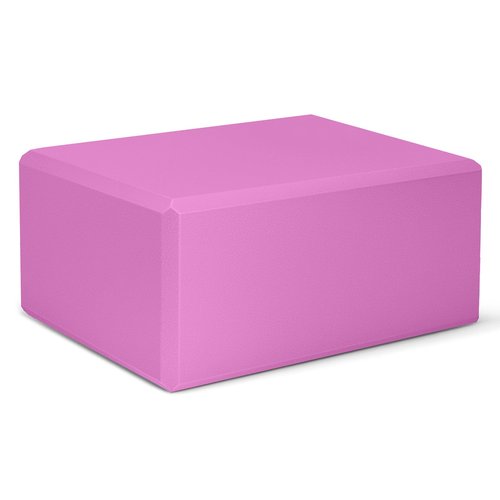 Yoga Block, Large Yoga Block 9x6x4 Inches, Sturdy Yoga Foam Blocks, High Density & Non Slip Surface for Yoga, Pilates & Stretching, Fitness Accessories for Stability & Balance (Magenta)