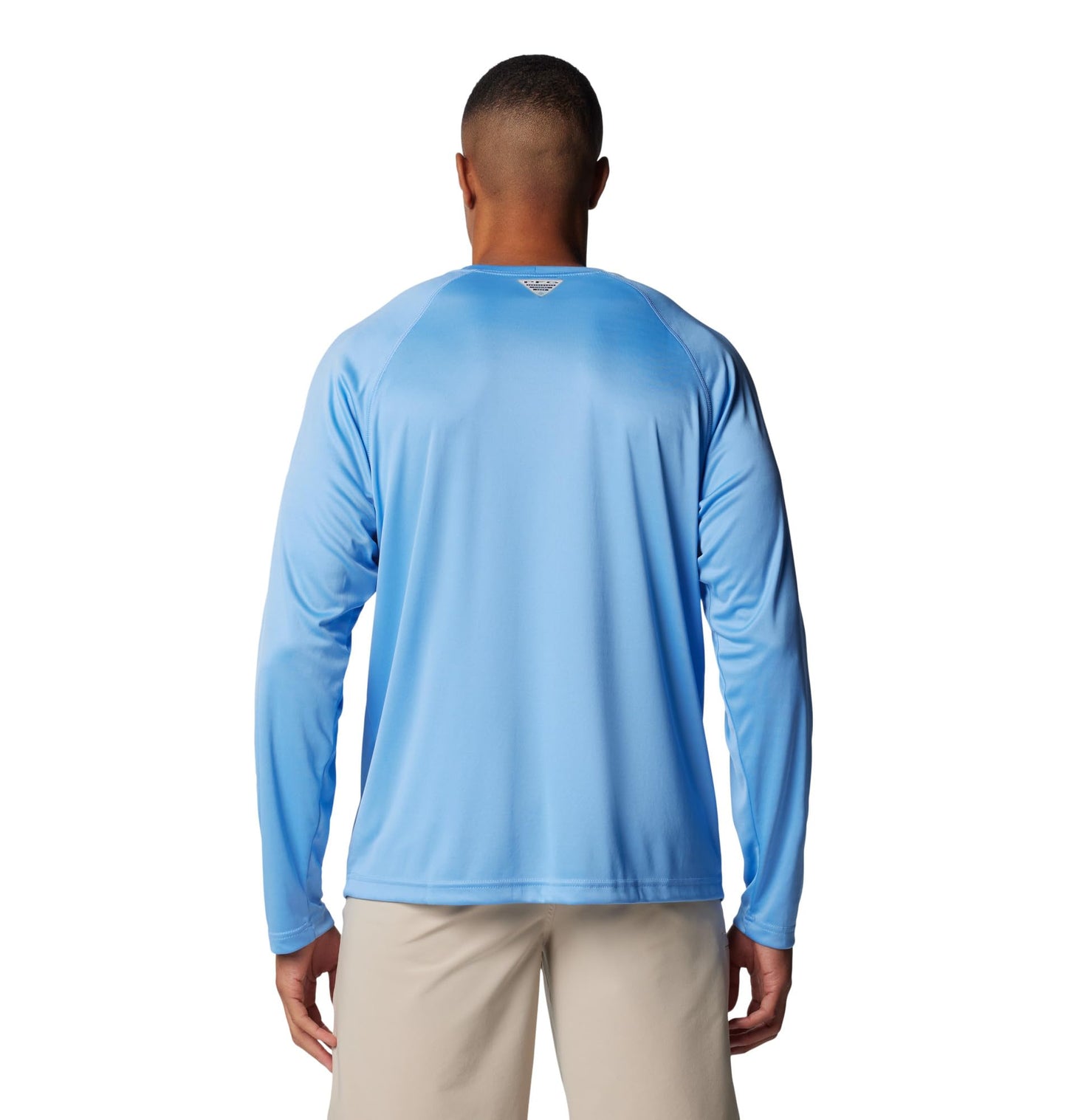Columbia Men's PFG Terminal Tackle Long Sleeve Fishing Shirt, White Cap/White Logo, Medium
