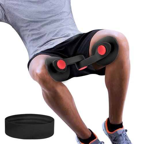 TINRIEF Thigh Trainer Hip Trainer Kegel Exerciser with Resistance Band, Pelvic Floor Trainer, Kegel Trainer for Postpartum Rehabilitation, Trimmer Inner Thigh, Thigh Toner Workout
