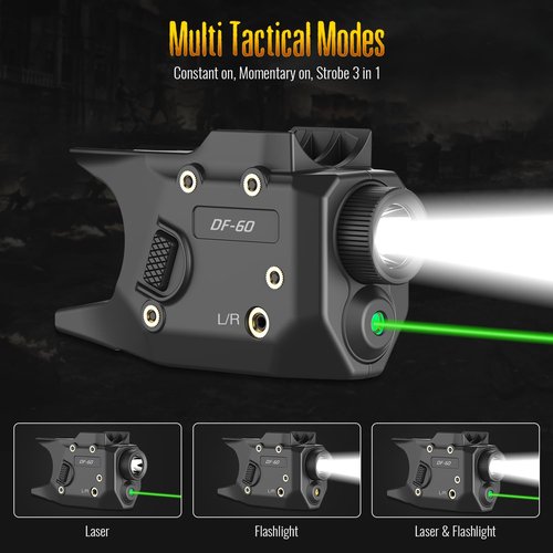 Defentac 600 Lumens Pistol Light Laser Combo is Compatible with 1911 No-Rails Version Only
