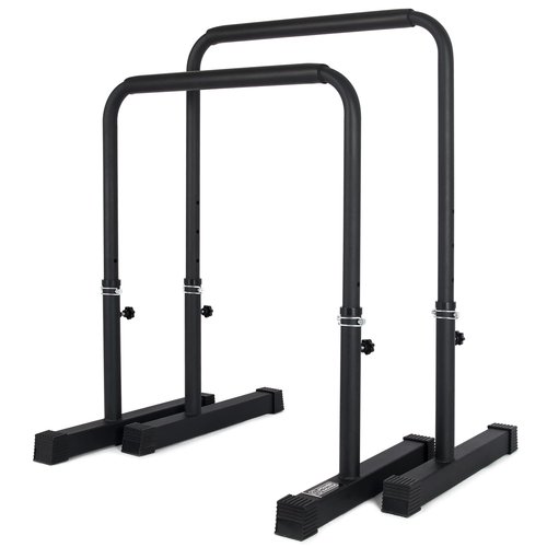 POWER GUIDANCE Dip Bar, Dip Stand Station for Full Body Strength Training, Adjustable Height 30Inches - 38.6Inched, Capacity 1200Lbs, 3 Colors Available (black)