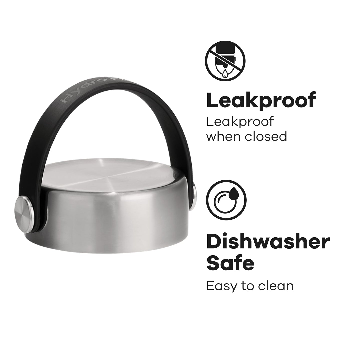 Hydro Flask Lids – Flex Cap Replacement Lid for Wide Mouth Water Bottles Stainless Steel