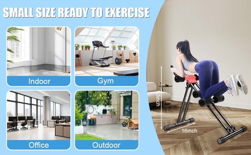 Ab Workout Machine & Abdominal Trainer for Home Gym, Studio,5 Adjustable Heights, Core Strength Training Equipment,Multifunctional Fitness for Men, Women, Beginners to Advanced
