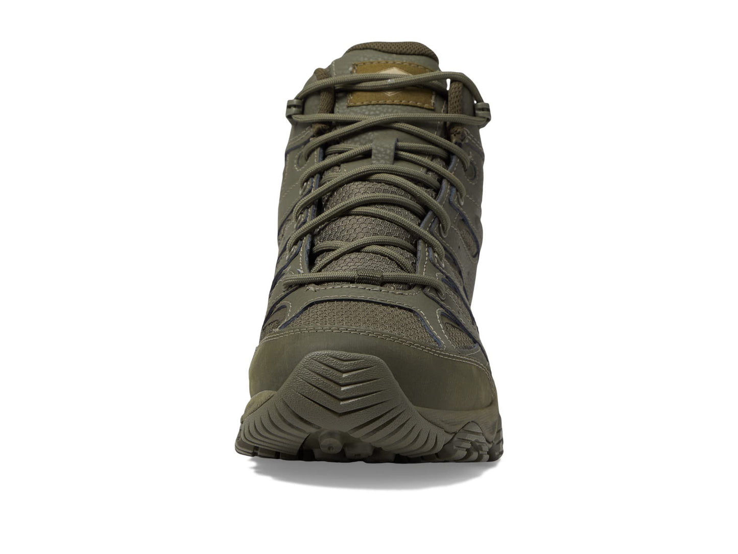 Merrell Men's Moab 3 Mid Tactical Waterproof Hiking Work Shoes, Dark Olive, 9