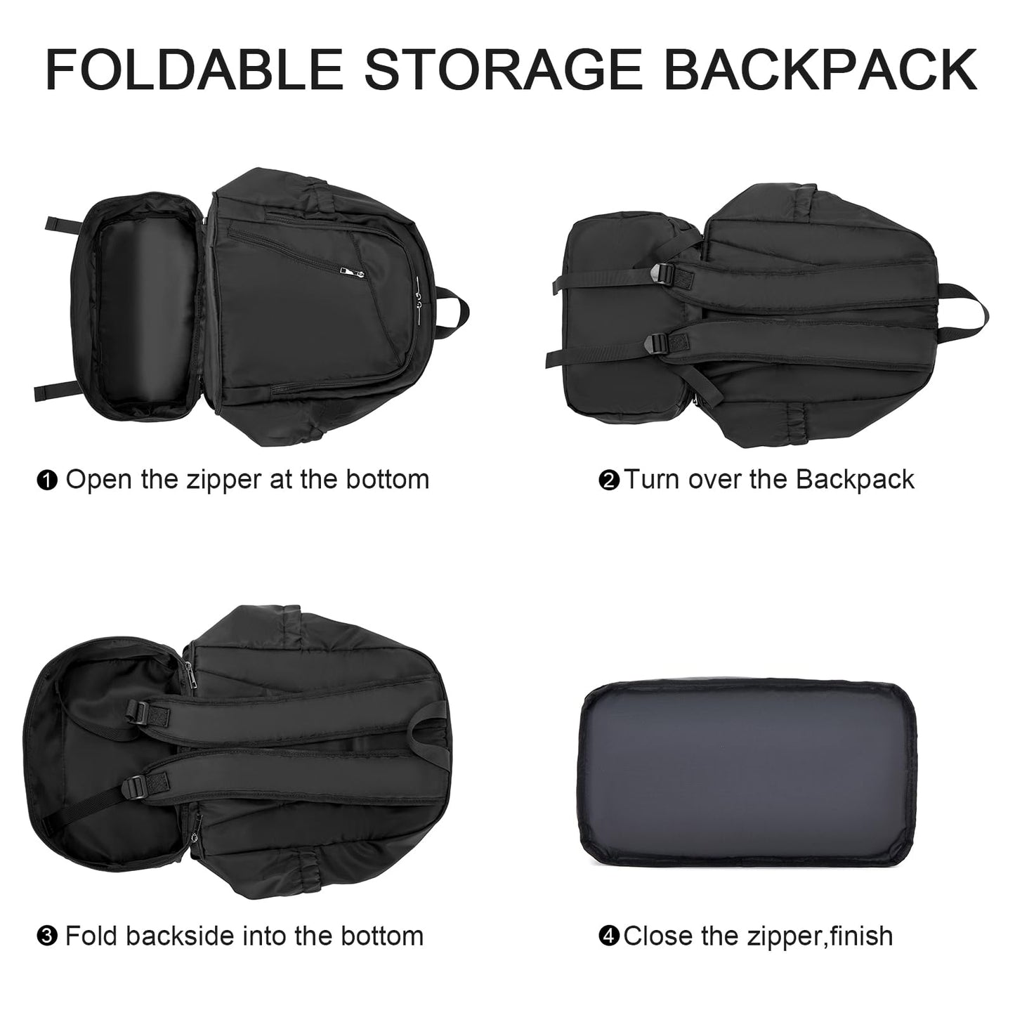 seyfocnia Large Gym Backpack for Men,Waterproof Travel Backpack With Shoe Compartment Lightweight Sports Gym Bag Casual Daypack, Black