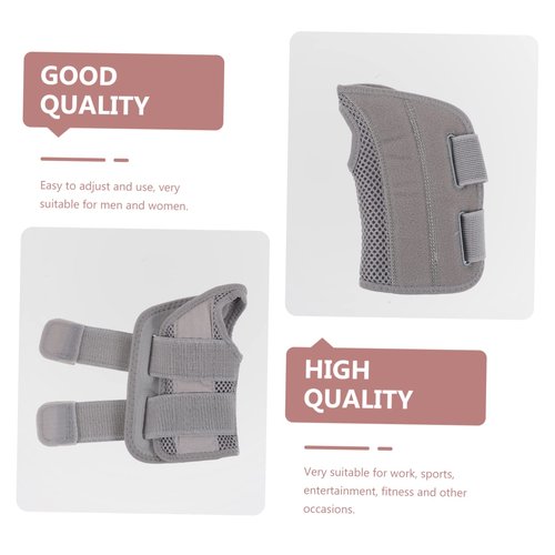 PartyKindom 1Pc Wrist Brace Support Strap for Sports Ergonomic Design for Basketball Lightweight Elastic for Men and Women Right Hand Grey