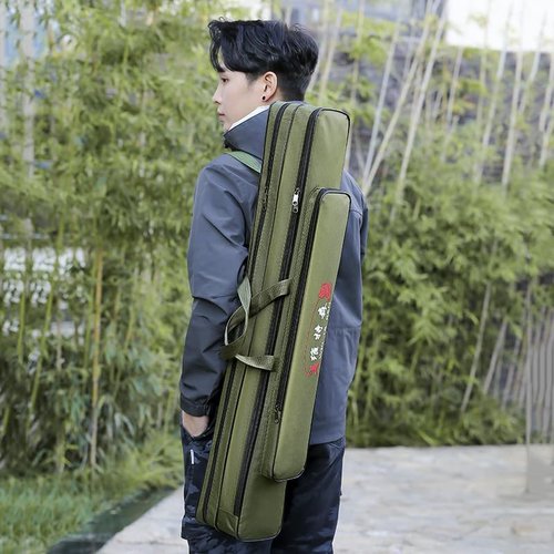 EWAIDI Fishing Rod Bag Fishing Gear Rod Bag Rod Bag Storage Lightweight Large Capacity (100Cm3 Layer)