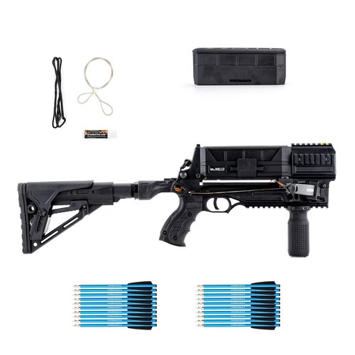 Steambow M10 Tactical Crossbow - Repeating Crossbow with 10-Shot Detachable Magazine for Target Practice, Home Defense, Hunting, Shooting Sports | Accurate 100 ft, Powerful 165 fps, Lightweight 4 lbs