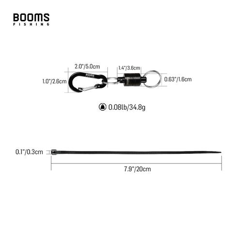 Booms Fishing MN2 Magnetic Net Release Holder for Fly Fishing