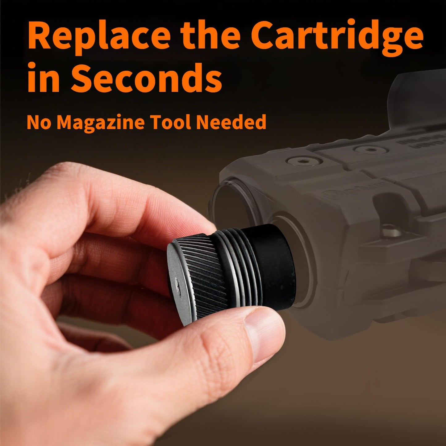 Byrpro Fast Cap Adapter - Cartridge Quick Change Cap - Cylinder Quick Replace Accessories Compatible with BYRNA SD/LE/EP/HD (1 plece, Black)