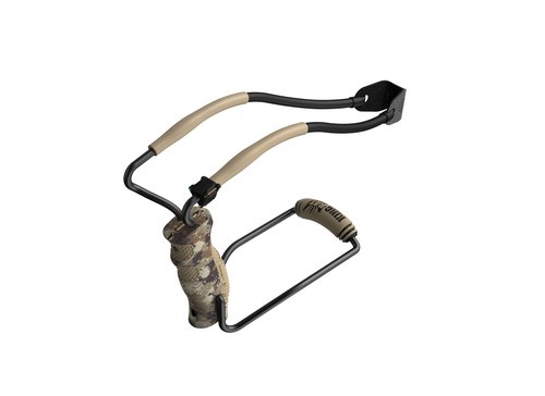Barnett King Rat Slingshots, Black Widow Hunter Slingshot, Includes Double-X Tapered Speed Bands, Hotshot .38 Caliber Ammo, & Brushed Leather Pouch