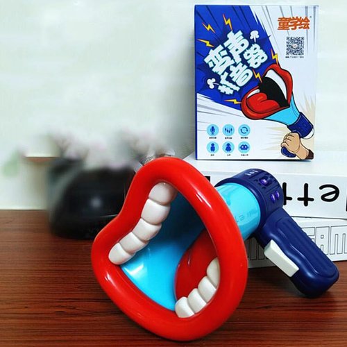 Totority Battery- Operated Megaphone Portable Megaphone Bullhorn Mega Phone Loud Speaker Prize for Kids and Adults Blue