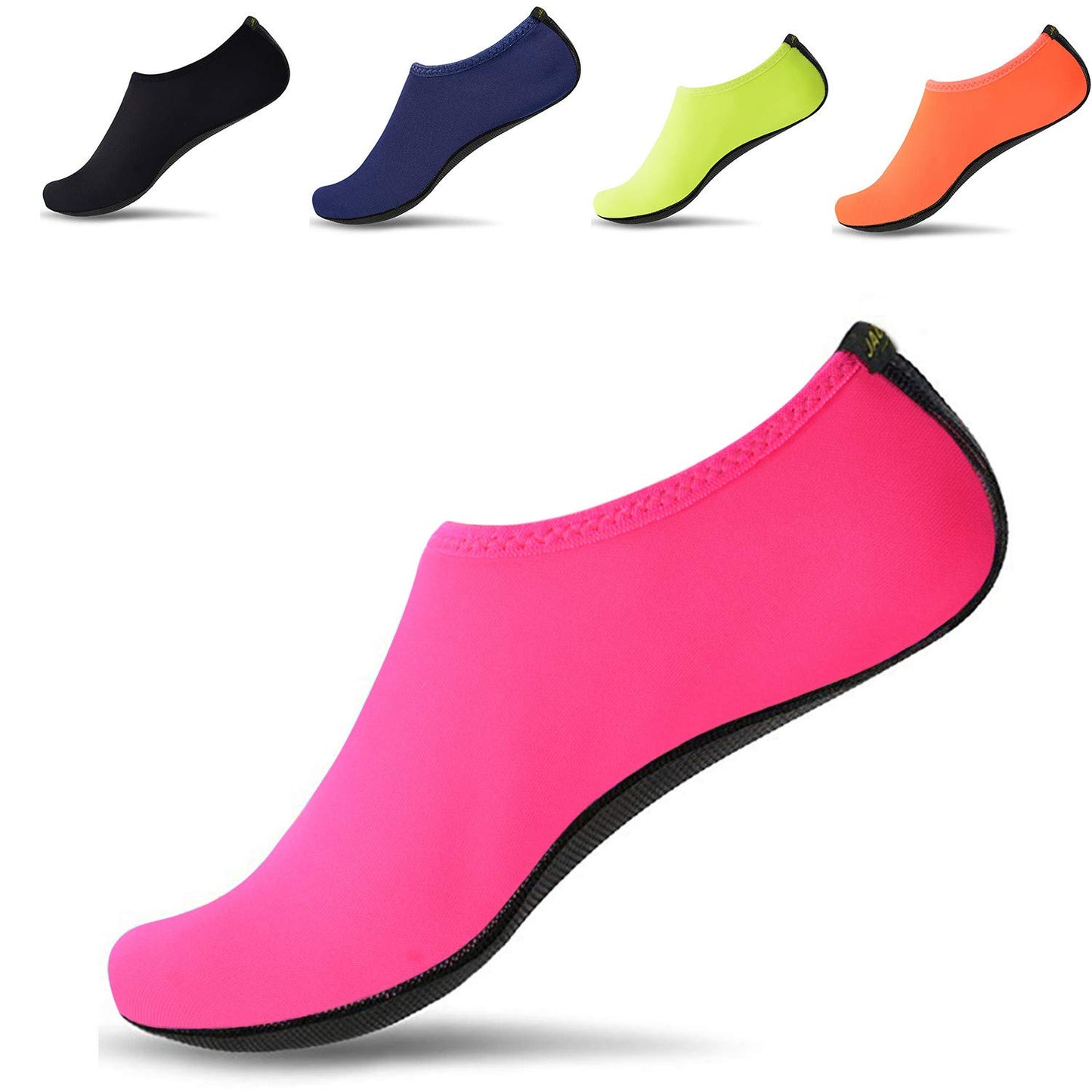 JACKSHIBO Water Shoes for Women Men Swim Shoes Water Socks for Cruise Essentials Swimming Aqua Beach Pool Yoga Surf