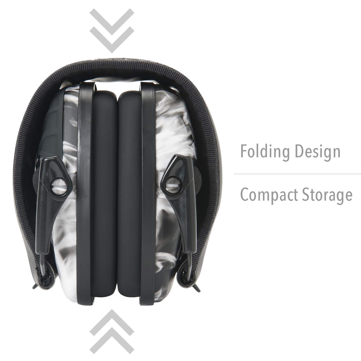 Howard Leight R-02531 by Honeywell Impact Sport Sound Amplification Electronic Shooting Earmuff, Smoke
