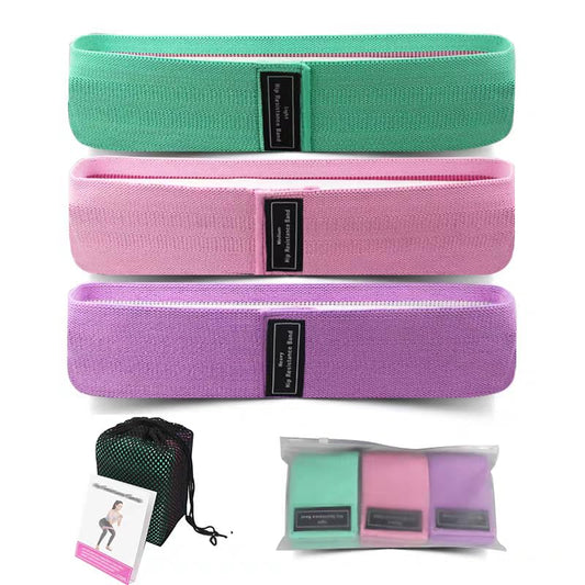 2PCS Yoga resistance band fitness equipment suitable for both men and women, hip strength training and stretching hip-raising ring, Green