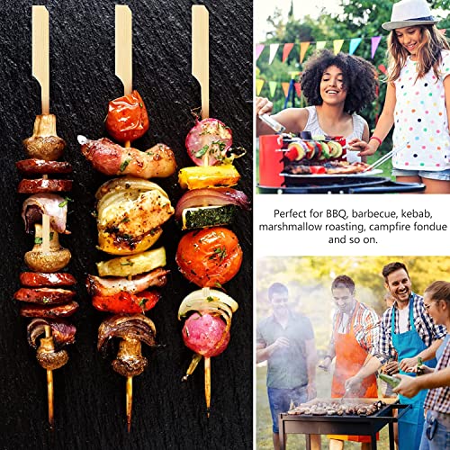 8 Inch Bamboo Skewers 200 PCS for Appetizers, BBQ, Fruit Kabobs, Sandwiches