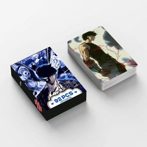 Solo Leveling Anime Lomo Cards, 92pcs Pack Collectible Cards