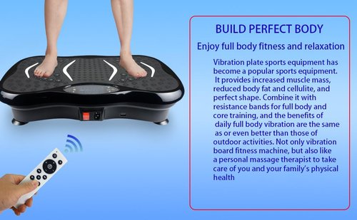 Vibration Plate Exercise Machine, 150 Speed Settings, 450 Lbs Capacity, Full Body Workout Platform