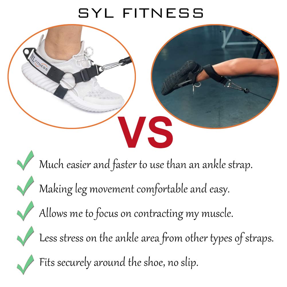 Glute Workout Kickback Strap – Booty Building and Workout Trainer – Home and Gym Leg Resistance Booty Bands for Cable Machines