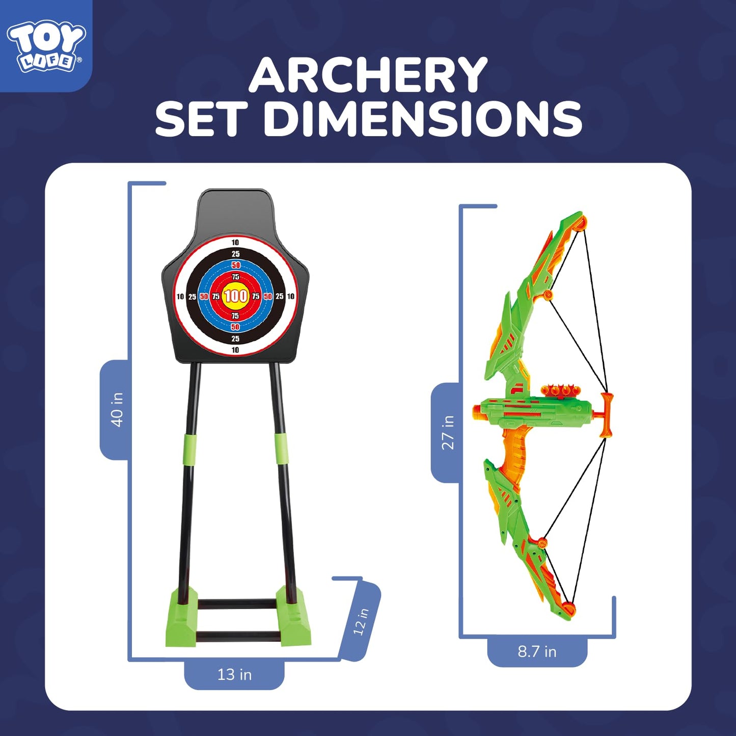 Life Bow and Arrow Kids 8-12, Archery Set with Arrows