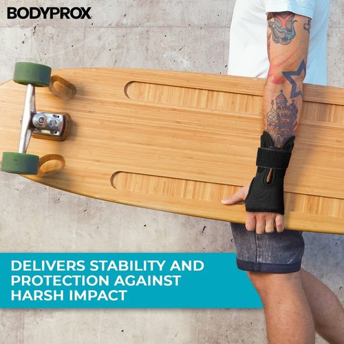 Bodyprox Wrist Guards (1 Pair) for Snowboarding, Skateboarding and Inline Skating, Sports Protection Wrist Guard (Small)
